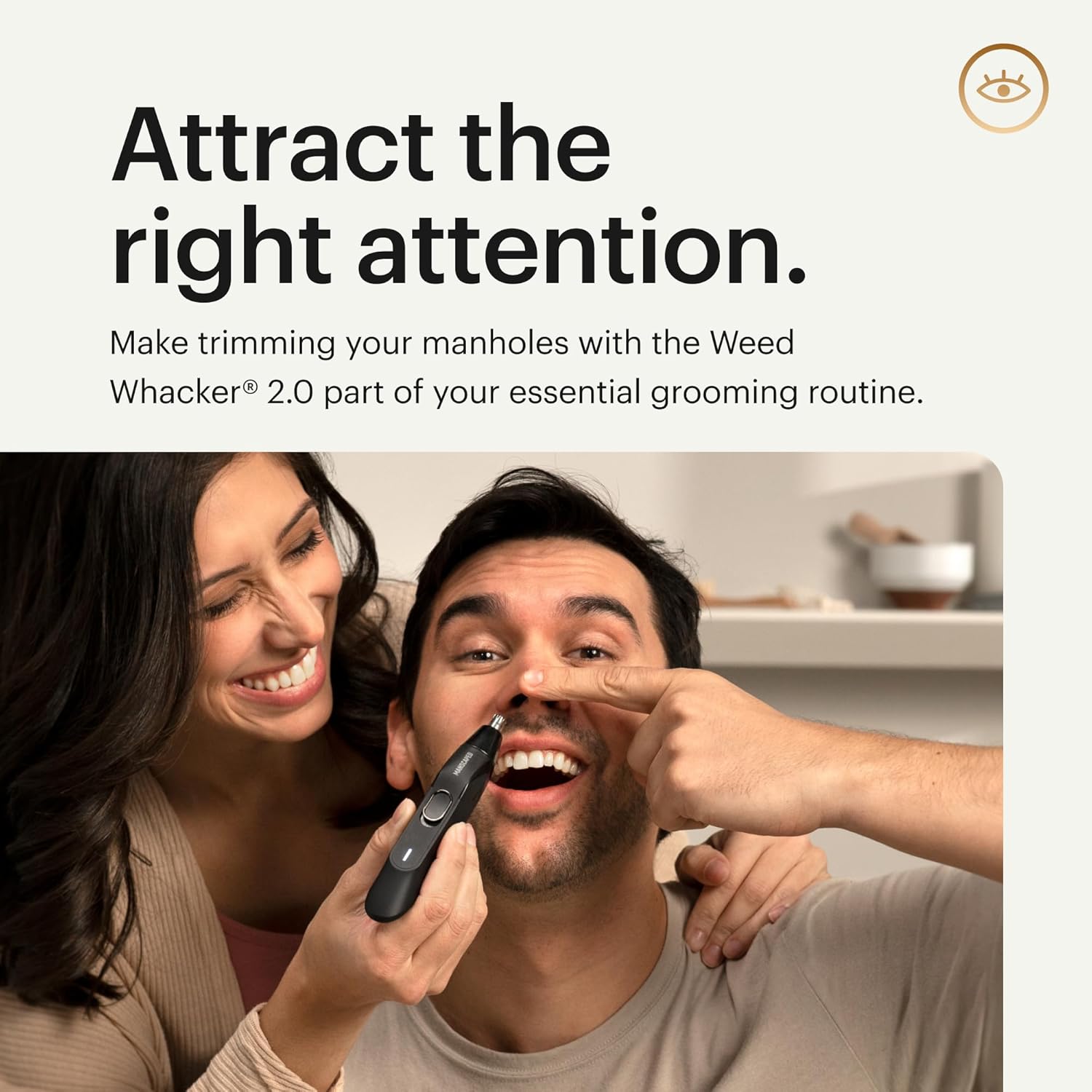 MANSCAPED Weed Whacker 2.0   Ear Hair Trimmer   Shears 3.0