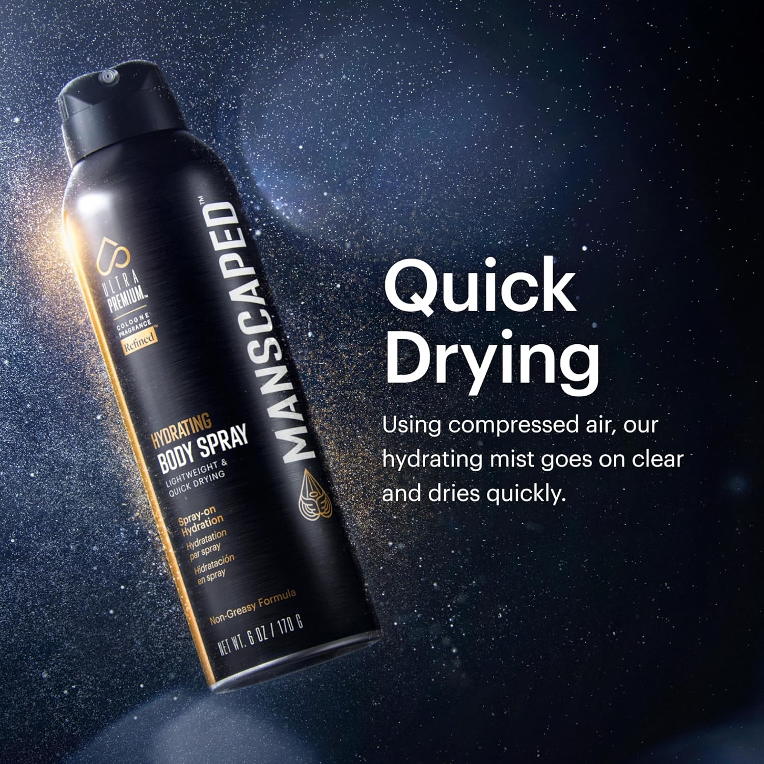 MANSCAPED UltraPremium Hydrating Body Spray